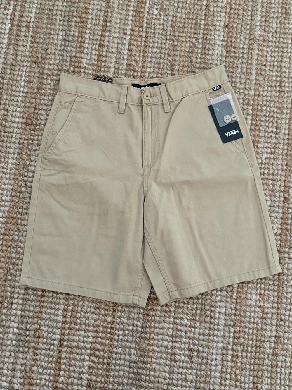 Vans Men’s Tan Flat Front Chino Shorts